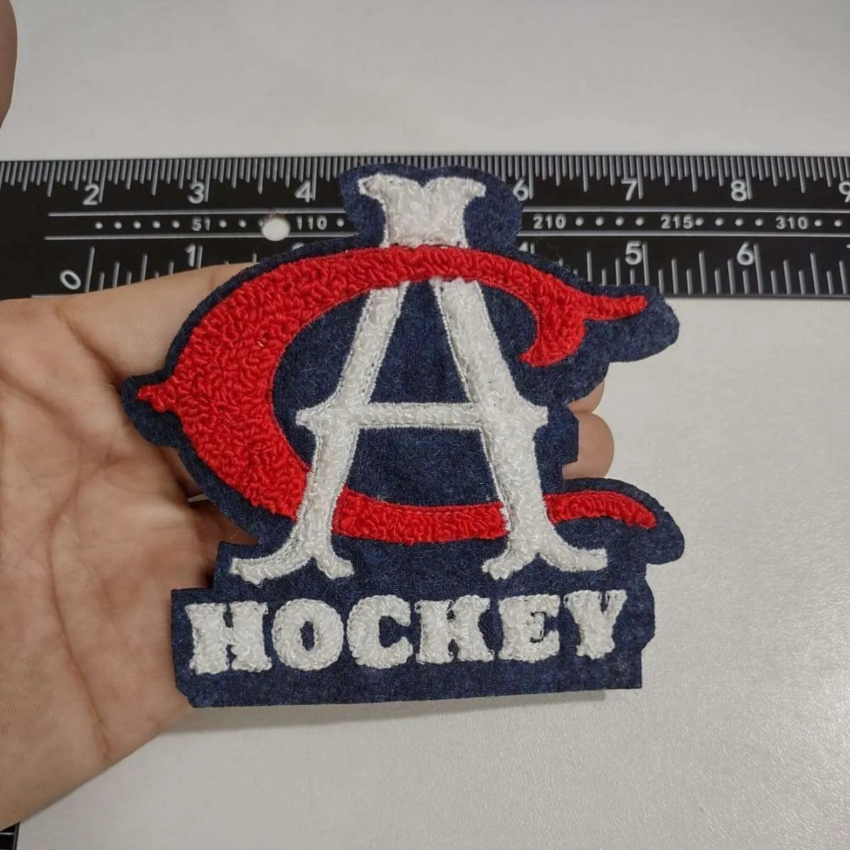 Soft chenille patch with fuzzy texture for letterman jackets - Example 3 by Dynamic Digitizers USA