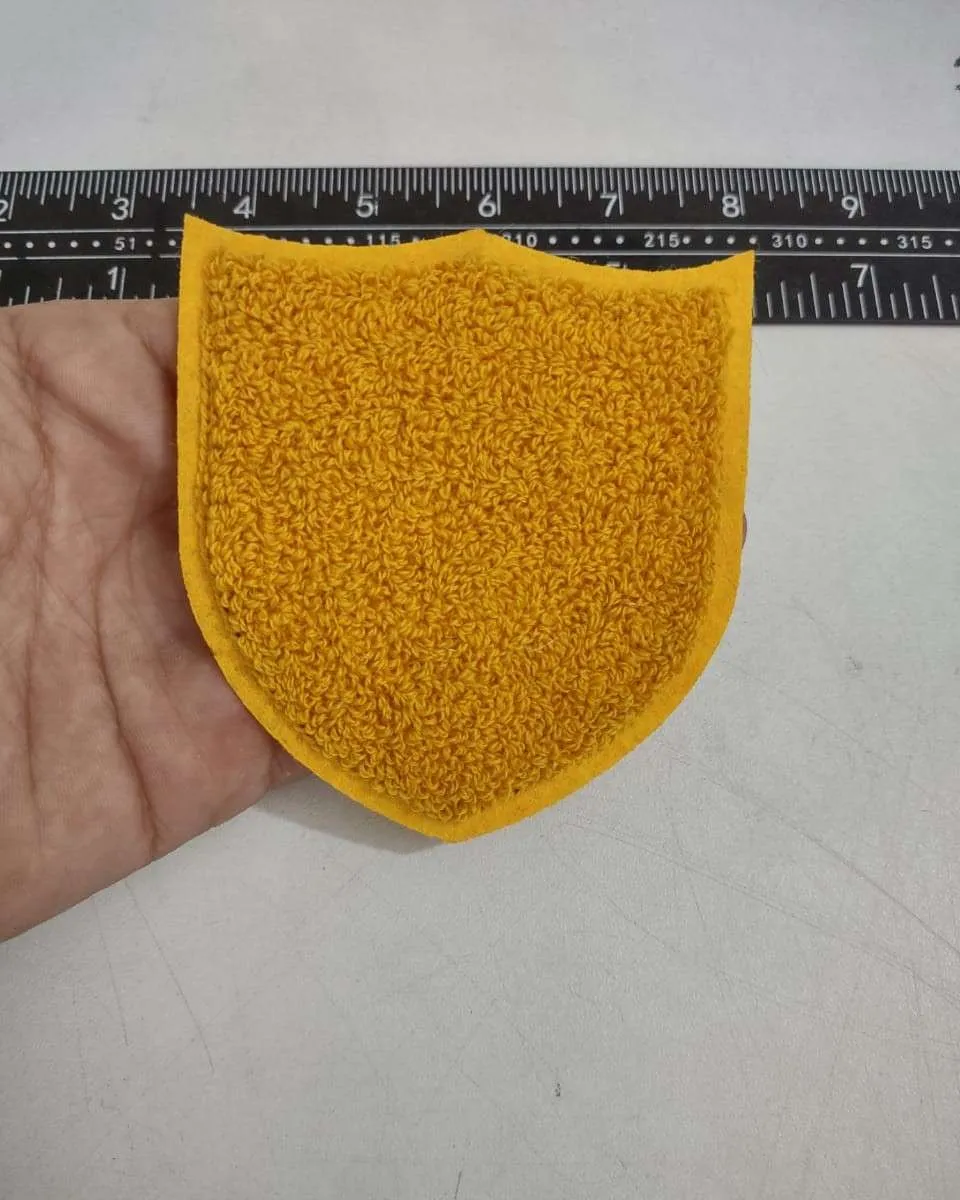 Soft chenille patch with fuzzy texture for letterman jackets - Example 6 by Dynamic Digitizers USA