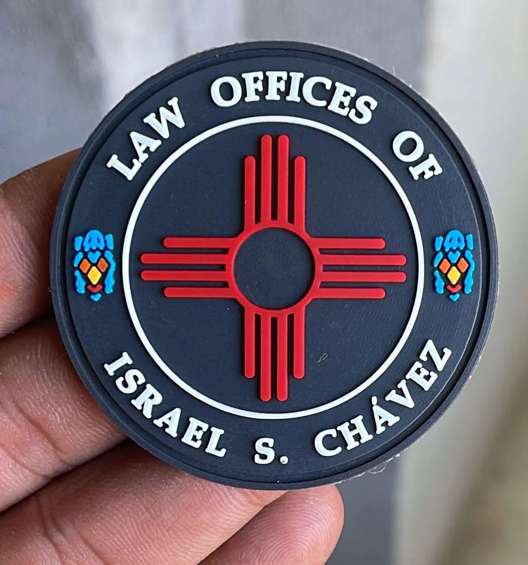 Durable PVC rubber patch with 3D raised design - Example 3 by Dynamic Digitizers USA