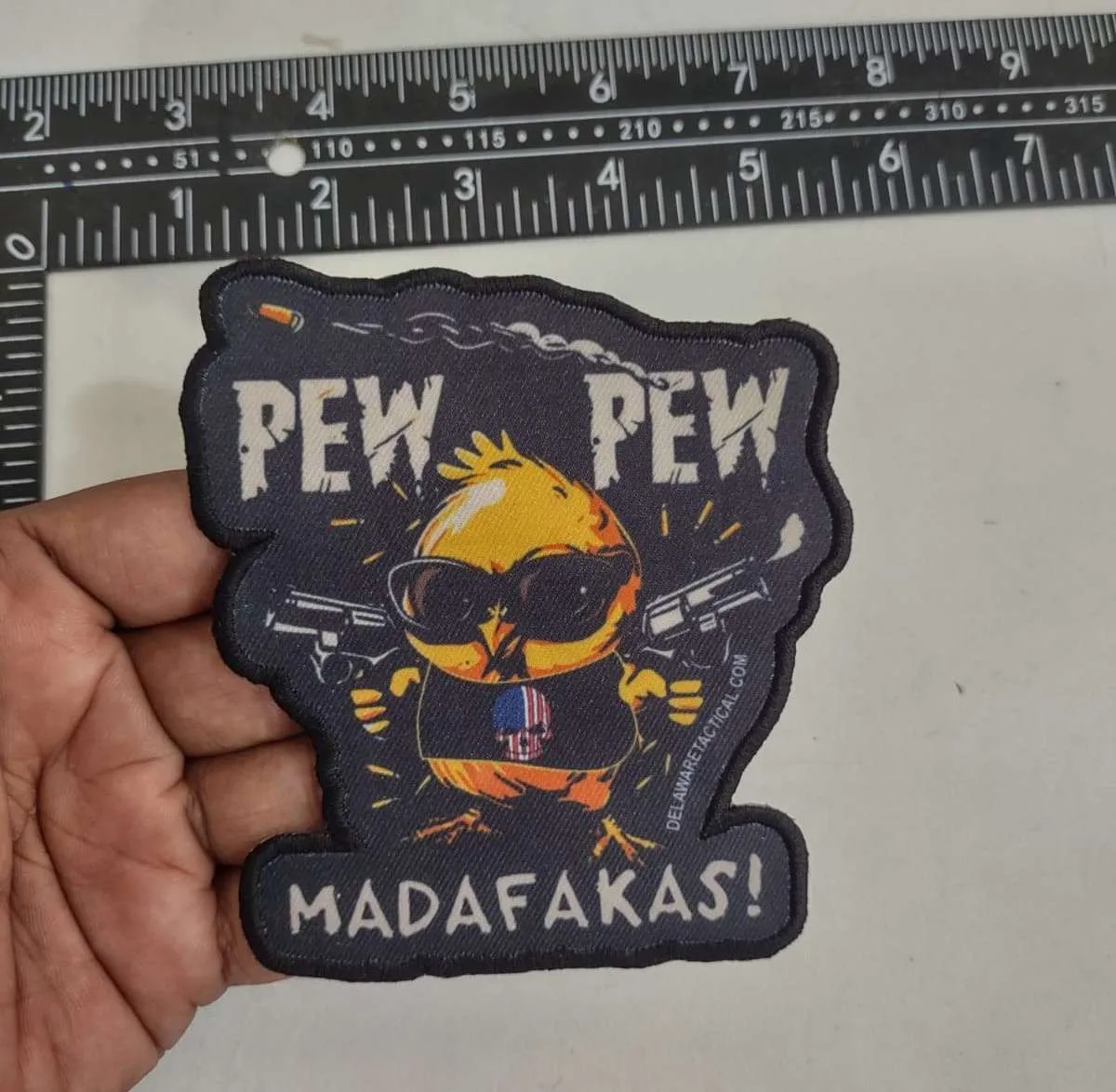 Full-color sublimation patch with photographic quality print - Example 1 by Dynamic Digitizers USA